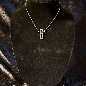 NWT Anne Marie Gold Cross Necklace